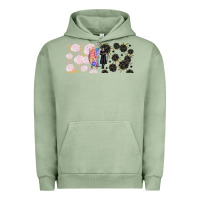 Pigment Oil Green gothic girl and colorful girl best friends with Urban Hoodie - TumblerDesignByShophia
