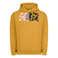 Pigment Peanut Butter gothic girl and colorful girl best friends with Urban Hoodie - TumblerDesignByShophia