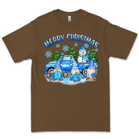 Cacao merry christmas snowman gnomes truck Premium Tee - MaliasSmallBusiness