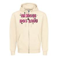 Sandshell anxious dog lady Zipper Hoodie - MaliasSmallBusiness