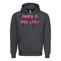 Smoke anxious dog lady Zipper Hoodie - MaliasSmallBusiness