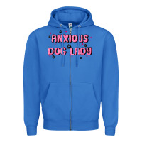 True Royal anxious dog lady Zipper Hoodie - MaliasSmallBusiness