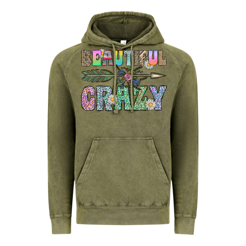 Beautiful Crazy Vintage Hoodie by CowhideDigitalArt | Teevron