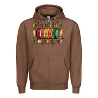 Chestnut social battery Zipper Hoodie - MaliasSmallBusiness