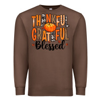 Chestnut Thankful Grateful Blessed Premium Sweatshirt - MaliasSmallBusiness