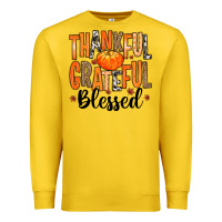 Lemon Thankful Grateful Blessed Premium Sweatshirt - MaliasSmallBusiness