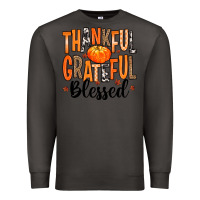 Smoke Thankful Grateful Blessed Premium Sweatshirt - MaliasSmallBusiness