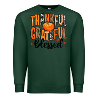 Sports Green Thankful Grateful Blessed Premium Sweatshirt - MaliasSmallBusiness