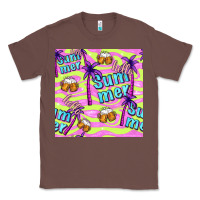 Chestnut hello summer and beer seamless pattern Classic Tee - BundleAndBundleShop