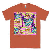 Copper hello summer and beer seamless pattern Classic Tee - BundleAndBundleShop