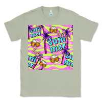 Matcha hello summer and beer seamless pattern Classic Tee - BundleAndBundleShop