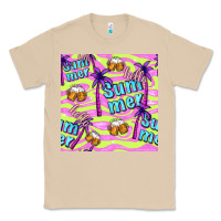 Mushroom hello summer and beer seamless pattern Classic Tee - BundleAndBundleShop