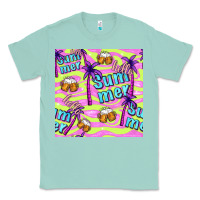 Seafoam hello summer and beer seamless pattern Classic Tee - BundleAndBundleShop