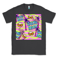 Smoke hello summer and beer seamless pattern Classic Tee - BundleAndBundleShop