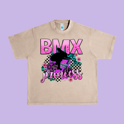 Bmx Princess Urban Heavy Tee Designed By Adodesignshop
