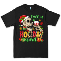 Black full of holiday spirit Premium Tee - MaliasSmallBusiness