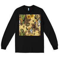 Black aztec bull skull Long Sleeve Tee - BundleAndBundleShop
