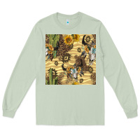 Matcha aztec bull skull Long Sleeve Tee - BundleAndBundleShop