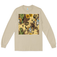 Mushroom aztec bull skull Long Sleeve Tee - BundleAndBundleShop
