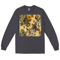 Smoke aztec bull skull Long Sleeve Tee - BundleAndBundleShop