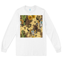 White aztec bull skull Long Sleeve Tee - BundleAndBundleShop