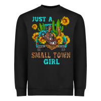 Black just a small town girl Heavyweight Sweatshirt - HRA Design Shop