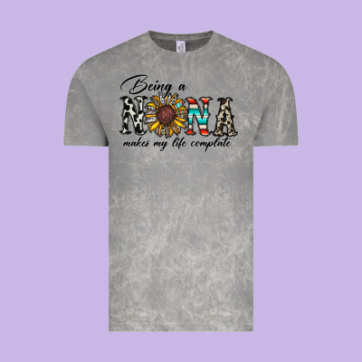 Being Nana Makes My Life Complate Vintage Tee Designed By Cowhidedigitalart