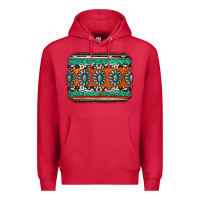 Cardinal turquoise western background Premium Hoodie - Jasminsmagicworld