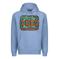 Colony Blue turquoise western background Premium Hoodie - Jasminsmagicworld
