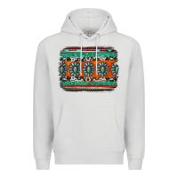 Dove Grey turquoise western background Premium Hoodie - Jasminsmagicworld