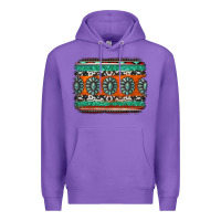 Purple turquoise western background Premium Hoodie - Jasminsmagicworld