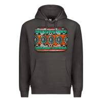 Smoke turquoise western background Premium Hoodie - Jasminsmagicworld