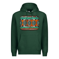 Sports Green turquoise western background Premium Hoodie - Jasminsmagicworld