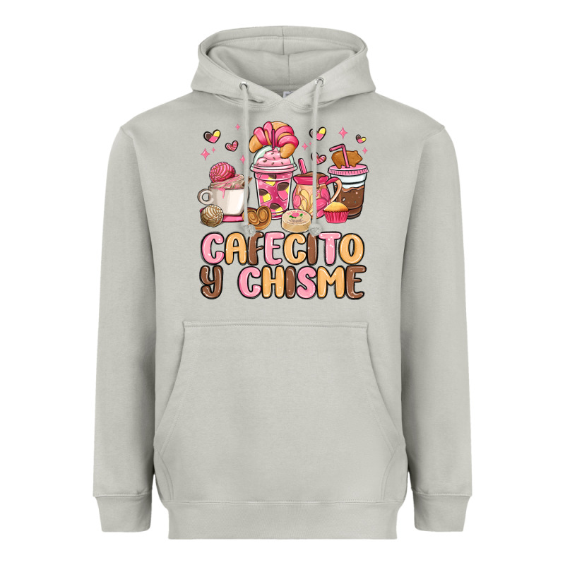 Cafecito Y Chisme Heavyweight Hoodie by MaliasSmallBusiness | Teevron