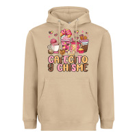 Mushroom cafecito y chisme Heavyweight Hoodie - MaliasSmallBusiness