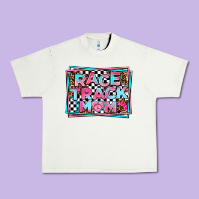 Race Track Mom Urban Heavy Tee Designed By Adodesignshop