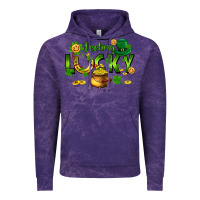 Cloud Purple feeling lucky Vintage Hoodie - FaDigitalArtStudio