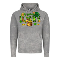 Cloud Rock feeling lucky Vintage Hoodie - FaDigitalArtStudio