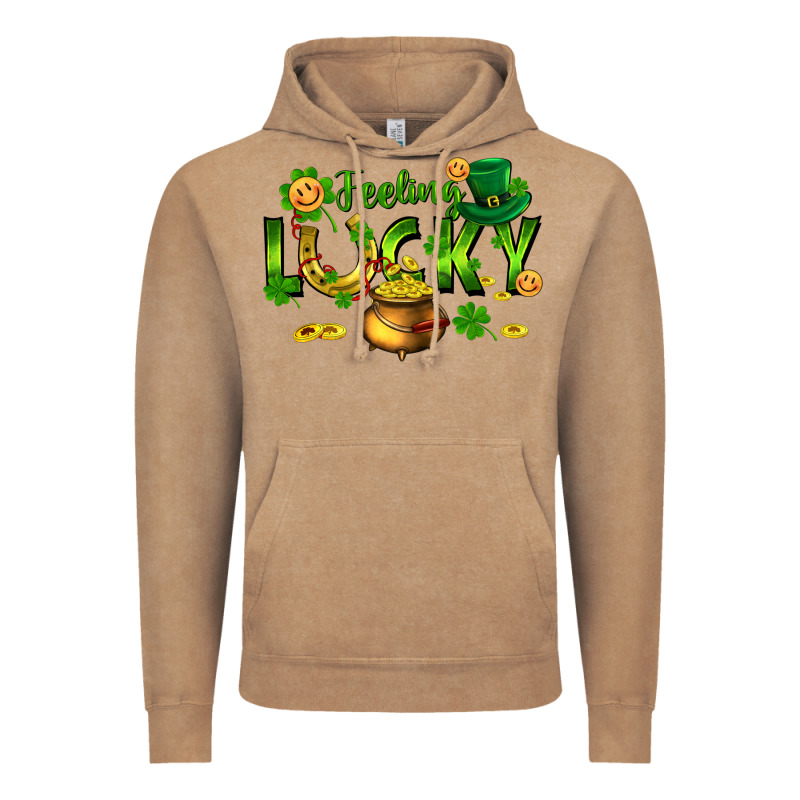 Feeling Lucky Vintage Hoodie by FaDigitalArtStudio | Teevron