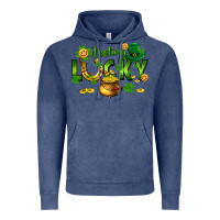 Vintage Denim feeling lucky Vintage Hoodie - FaDigitalArtStudio