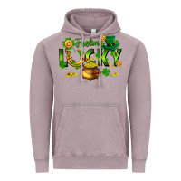 Vintage Zinc feeling lucky Vintage Hoodie - FaDigitalArtStudio