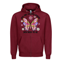 Burgundy you are exactly where you need to be Zipper Hoodie - MaliasSmallBusiness
