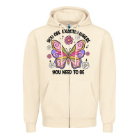 Sandshell you are exactly where you need to be Zipper Hoodie - MaliasSmallBusiness