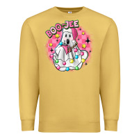 Antique Gold boo jee pink christmas ghost Premium Sweatshirt - MaliasSmallBusiness