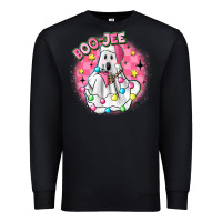 Black boo jee pink christmas ghost Premium Sweatshirt - MaliasSmallBusiness