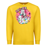 Lemon boo jee pink christmas ghost Premium Sweatshirt - MaliasSmallBusiness