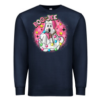Boo Jee Pink Christmas Ghost Premium Sweatshirt | Teevron