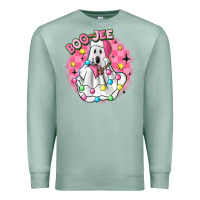 Seafoam boo jee pink christmas ghost Premium Sweatshirt - MaliasSmallBusiness