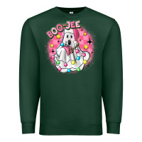 Sports Green boo jee pink christmas ghost Premium Sweatshirt - MaliasSmallBusiness