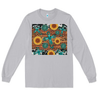 Moon Dust cross gemstone and sunflower Long Sleeve Tee - Artiststas